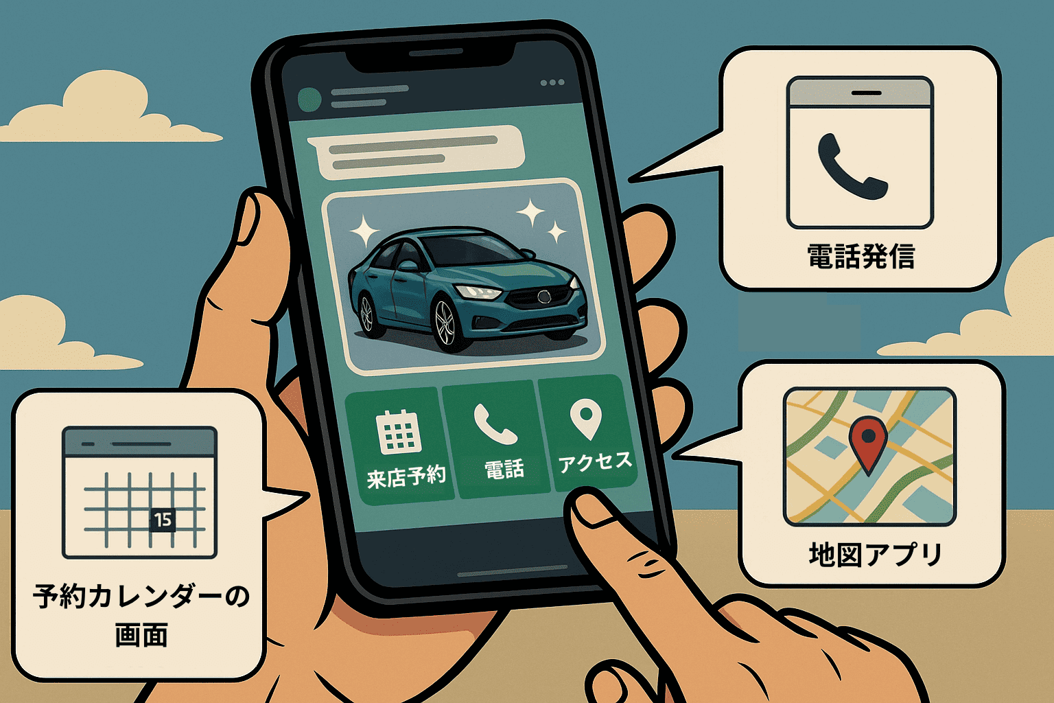 LINE公式アカウント_来店予約・お問い合わせ