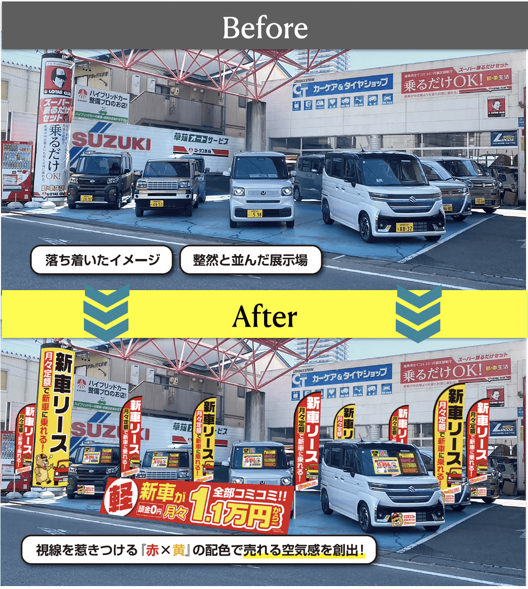 価格競争_展示場の導入前と導入後